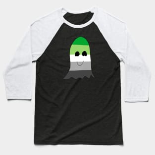 Aromantic Pride Ghost Baseball T-Shirt